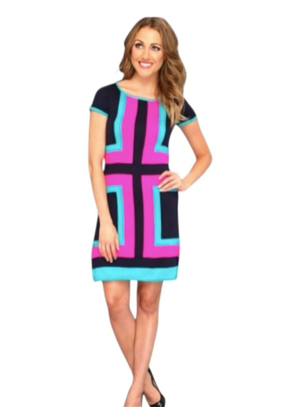 Lilly Pulitzer Isabella Sweater Dress in Geometric Print